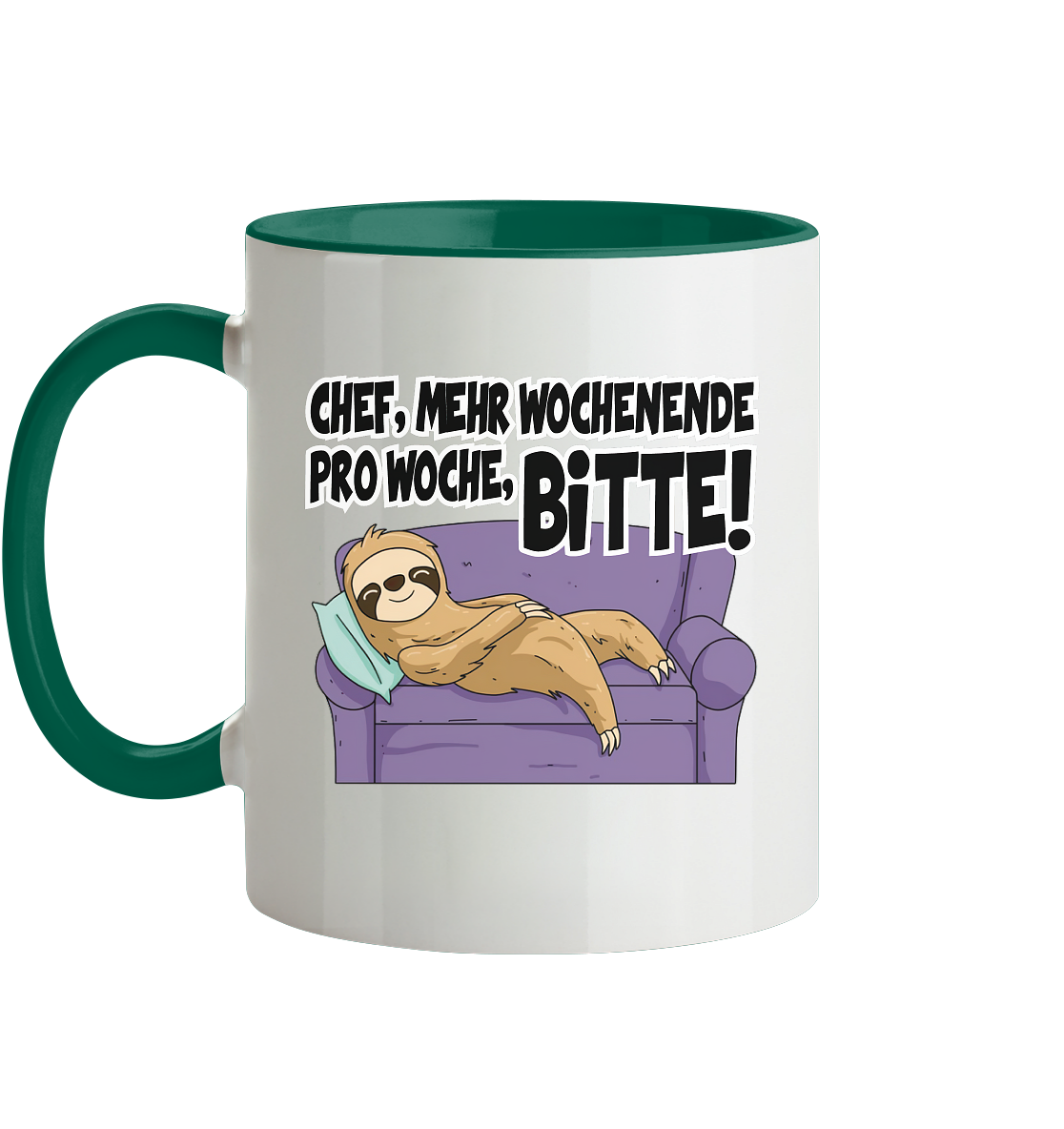 Chef,Mehr Wochenende.... - Tasse zweifarbig