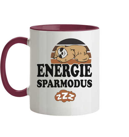 Energie Sparmodus - Tasse zweifarbig