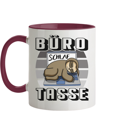 Büro Tasse - Tasse zweifarbig