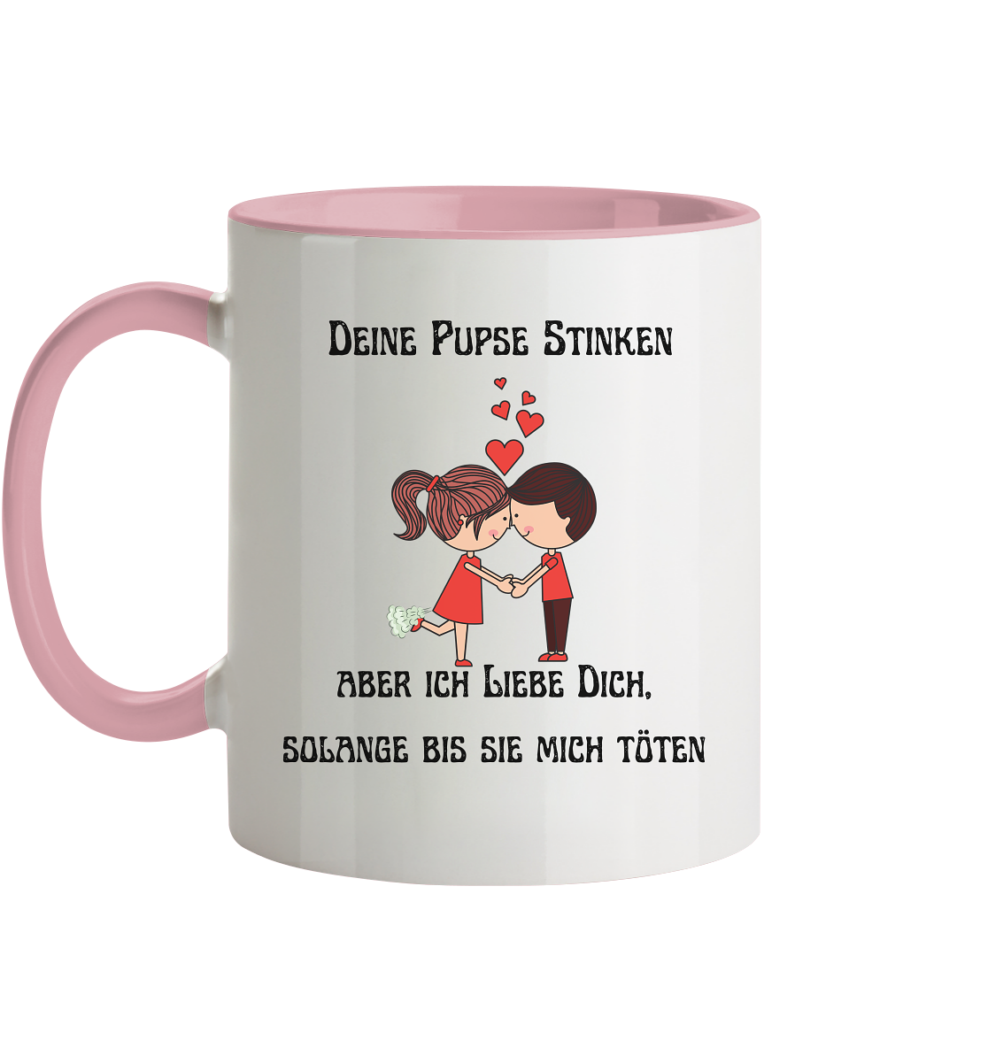 Für Sie---Deine Pupse Stinken...... - Tasse zweifarbig