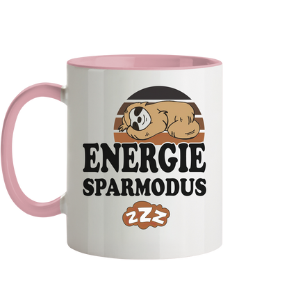 Energie Sparmodus - Tasse zweifarbig