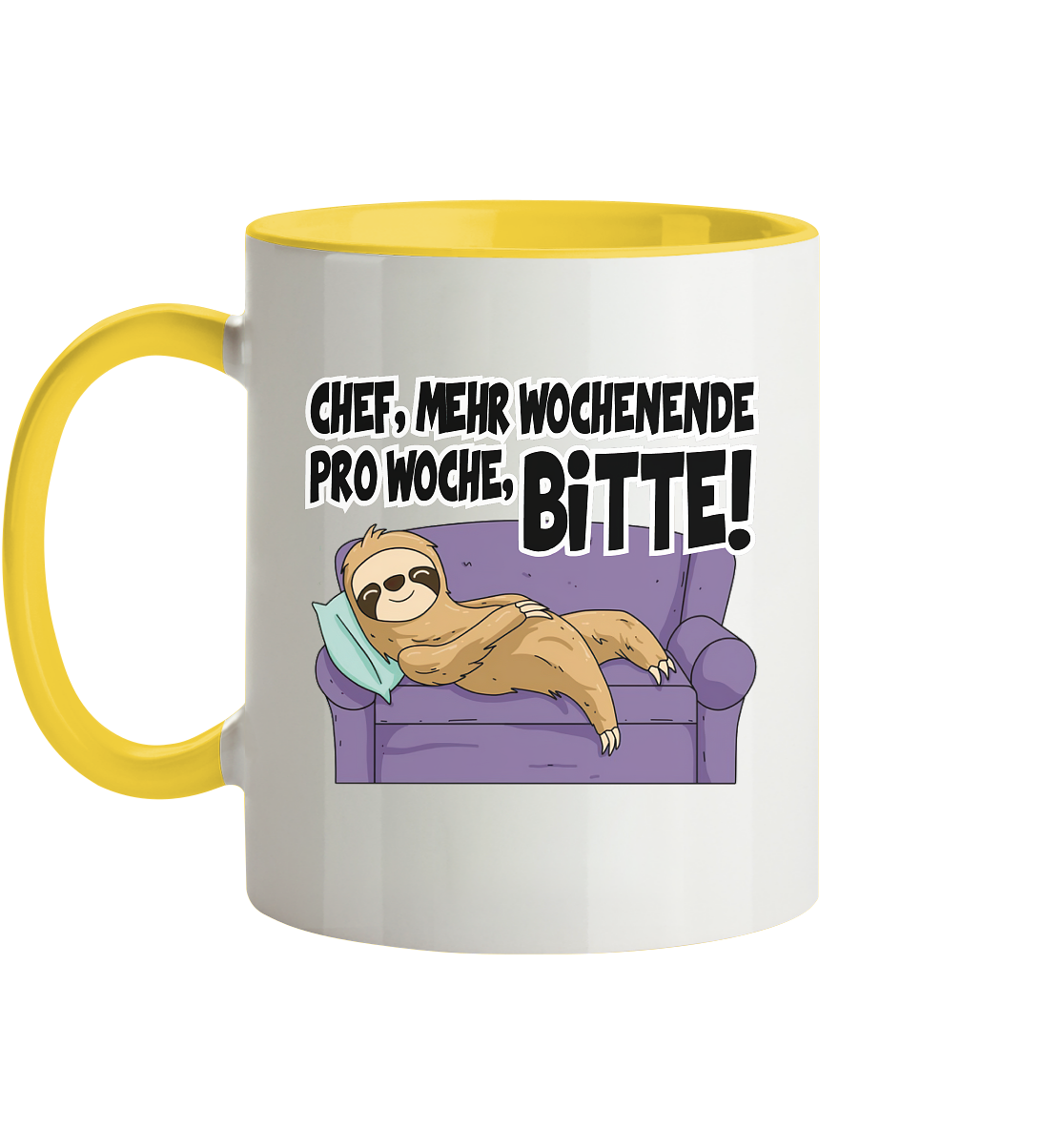 Chef,Mehr Wochenende.... - Tasse zweifarbig
