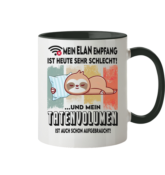 Mein Elan Empfang.... - Tasse zweifarbig