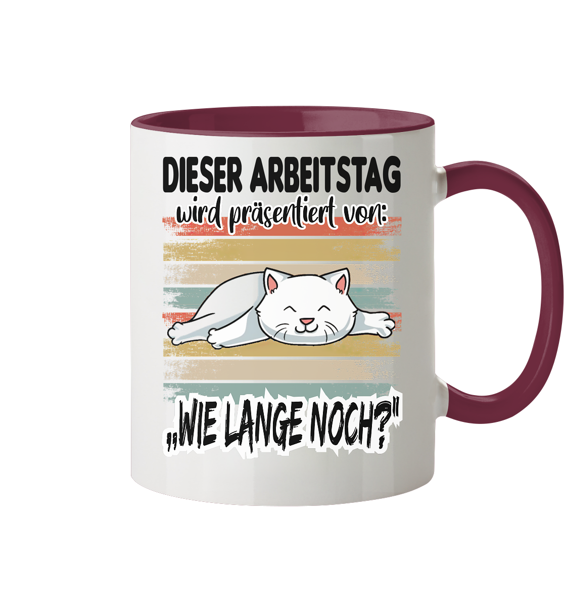 Dieser Arbeitstag wird präsentiert.... - Tasse zweifarbig